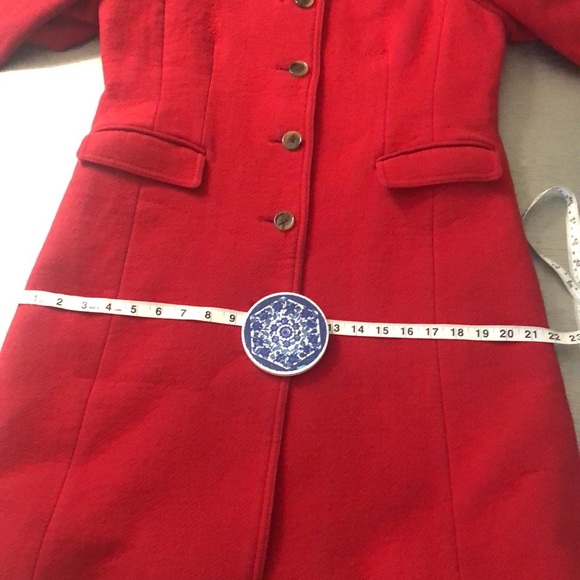 J.Crew Double Cloth wool red coat size 10 - Picture 10 of 16